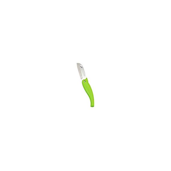 (LINEクーポン有)4971884060632 【18個入】 フレッシュカラー 折込フルーツナイフ FC－106 グリーン【キャンセル不可】