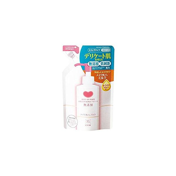(LINEクーポン有)4901525004312 【24個入】 カウブランド 無添加メイク落としミルク 詰替用130ml【キャンセル不可】