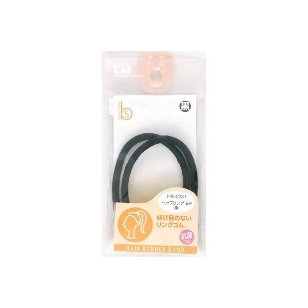 (LINEクーポン有)4901601974225 【360個入】 HK0281 ヘップリング黒 抗菌 2本【キャンセル不可】