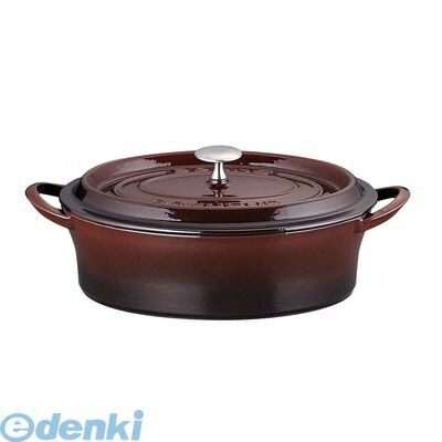 ABVB612 ボン・ボネール ココットオーバル ２６ ブラウン 4971360336459 イシガキ産業 IH対応 BONNE ボンボネール 両手鍋｜文具のブングット