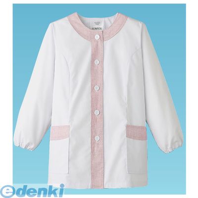 (LINEクーポン有)SHK375 女性用デザイン白衣 長袖 ＦＡ－７２３ ３Ｌ 4905001553899 サンペックスイスト サーヴォ