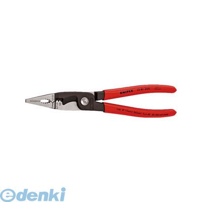 【即納在庫品】「直送」クニペックス KNIPEX 1381-200 エレクトロプライヤー 200mm｜文具のブングット