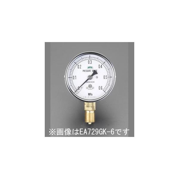 【即納在庫品】「直送」【個人宅配送不可】 エスコ EA729GL-16 直送 代引不可・他メーカー同梱不可 75mm0-1.6MPa耐脈動圧形圧力計 圧力 ゲージ EA729GL16【キャンセル不可】|文具のブングット