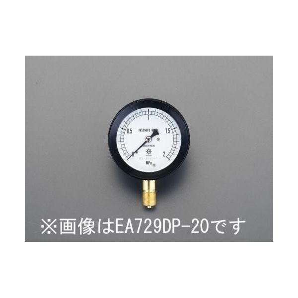 【個人宅配送不可】 エスコ EA729DR-6 直送 代引不可・他メーカー同梱不可 １００ｍｍ 【０？０．６ＭＰａ】密閉型圧力計 EA729DR6【キャンセル不可】