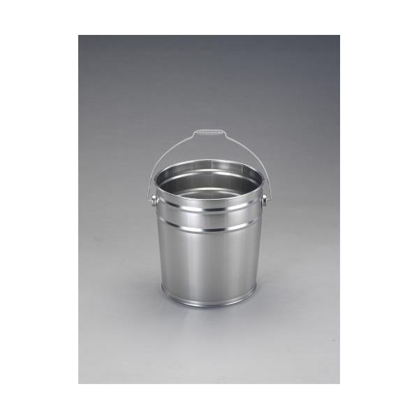 (LINEクーポン有)【即納在庫品】「直送」【個人宅配送不可】 エスコ EA508S-113 直送 代引不可・他メーカー同梱不可 １３Ｌ バケツ【ステンレス製】 EA508S113【キャンセル不可】