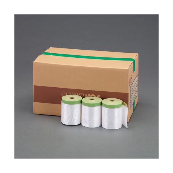 【即納在庫品】「直送」【個人宅配送不可】 エスコ EA944MC-8 直送 代引不可・他メーカー同梱不可 1800mmx25m外壁用マスキングシート30巻 EA944MC8【キャンセル不可】｜文具のブングット