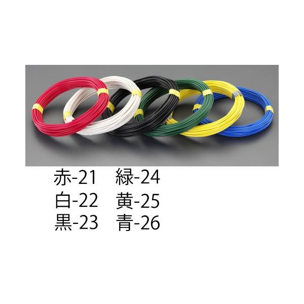 (LINEクーポン有)【即納在庫品】「直送」【個人宅配送不可】 エスコ EA940AT-21 直送 代引不可・他メーカー同梱不可 １．２５ｍm2ｘ１００ｍ ＩＶ電線 撚線／赤 EA940AT21【キャンセル不可】