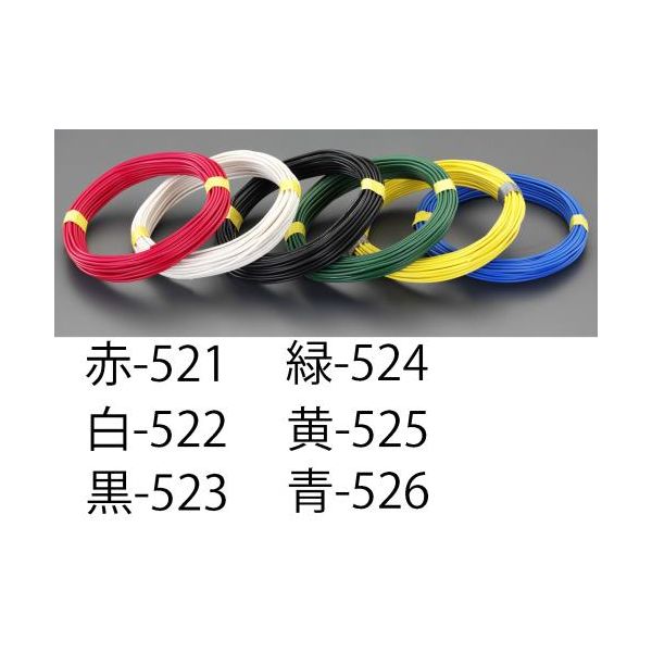 【即納在庫品】「直送」【個人宅配送不可】 エスコ EA940AT-523 直送 代引不可・他メーカー同梱不可 １．６ｍｍｘ１００ｍ　ＩＶ電線 単線／黒 EA940AT523【キャンセル不可】