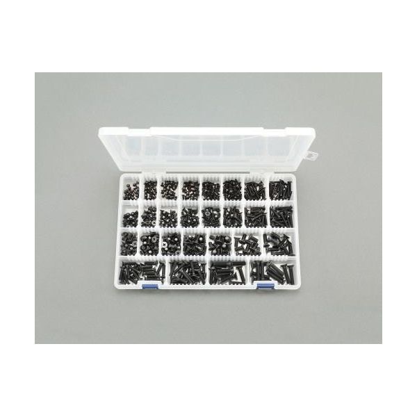 (LINEクーポン有)【即納在庫品】「直送」【個人宅配送不可】 エスコ EA949TF-1 直送 代引不可・他メーカー同梱不可 Ｍ３－Ｍ６　皿頭小ねじセット ステンレス／黒色 EA949TF1【キャンセル不可】
