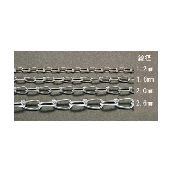 (LINEクーポン有)【即納在庫品】「直送」【個人宅配送不可】 エスコ EA980SM-54 直送 代引不可・他メーカー同梱不可 EA980SM－54 1．2mmx30m ビクターチェーン【ステンレス製】 EA980SM54【キャンセル不可】 8,952円