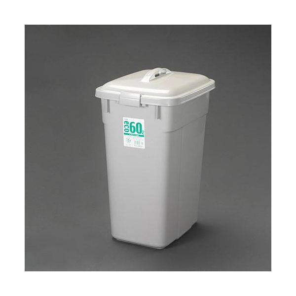 (LINEクーポン有)【即納在庫品】「直送」【個人宅配送不可】 エスコ EA995CA-123 直送 代引不可・他メーカー同梱不可 ６０Ｌ　ダストボックス 蓋付 EA995CA123【キャンセル不可】