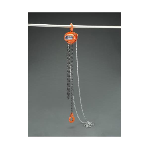 (LINEクーポン有)「直送」【個人宅配送不可】 エスコEA987CM-8 直送 代引不可・他メーカー同梱不可 2．0tonx8．0m チェーンブロック EA987CM8