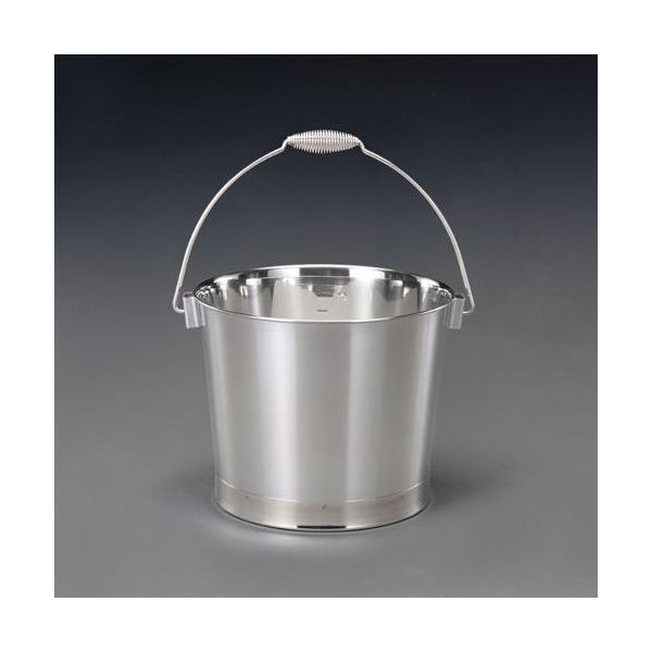(LINEクーポン有)【即納在庫品】「直送」【個人宅配送不可】 エスコ EA508S-1 直送 代引不可・他メーカー同梱不可 8Ｌ ステンレス製 バケツ 目盛り付 EA508S1【キャンセル不可】