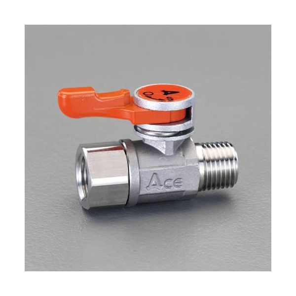 (LINEクーポン有)【個人宅配送不可】【即納在庫品】「直送」エスコ EA425CB-2 1/4ステンレス製ミニボールバルブ EA425CB2【キャンセル不可】
