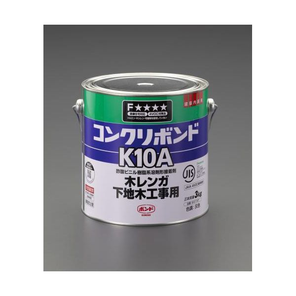 (LINEクーポン有)【個人宅配送不可】【即納在庫品】「直送」エスコ EA935KC-1A 3kgコンクリート用ボンド EA935KC1A【キャンセル不可】