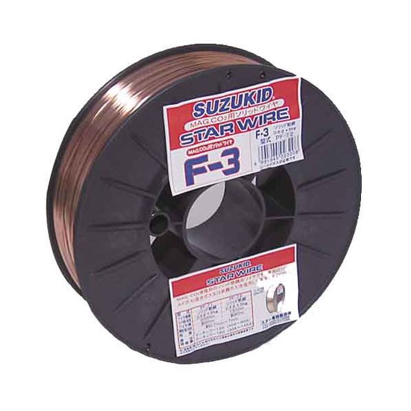 4991945023215 溶接用ワイヤ スターワイヤＦ&minus;３ 軟鋼用ソリッドワイヤ ０．８φ&times;５ｋｇ｜文具のブングット
