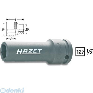 (LINEクーポン有)【納期-通常7日以内に発送 在庫切れ時-約2ヶ月 】ハゼット HAZET 901SLG-17 インパクト用ディープソケット１／２ 901SLG17 5,407円