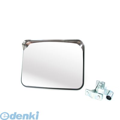 信栄物産 S-2BK ステンレスミラー　角　２２５&times;３２０ミリ　枠色：黒 S2BK｜文具のブングット