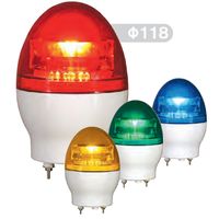 (LINEクーポン有)【個数：1個】日恵 VL11F-D12NR 直送 代引不可・他メーカー同梱不可 LED回転灯ニコフラッシュVL11型 赤 VL11FD12NR