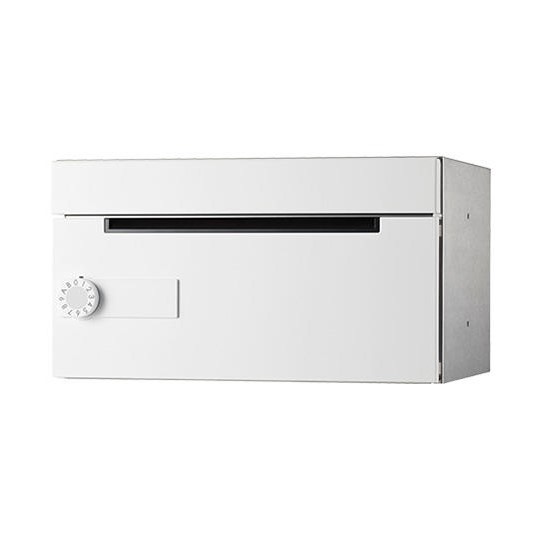 【受注生産品 納期-約1ヶ月】ナスタ NASTA KS-MB508S-L-W D−ALL【ディーオール】 集合住宅用郵便受箱【前入前出・横開き扉】1戸用 郵便ポスト・集合ポスト KSMB508SLW|文具のブングット