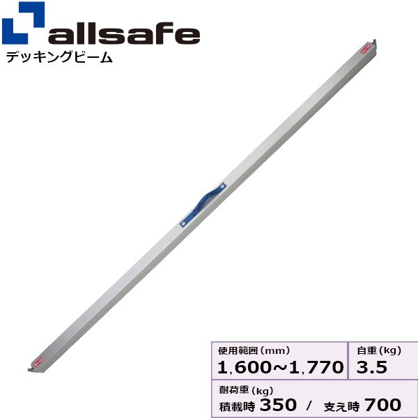 【個人宅配送不可】【個数:1個】allsafe 45780 直送 代引不可・他メーカー同梱不可 デッキミニSSSサイズ 使用範囲 1,600~1,770mm DM-SSS|文具のブングット