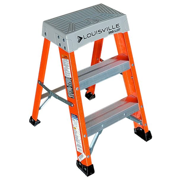 (LINEクーポン有)【個数:1個】Louisville Ladder ルイビルラダー FS1502 ファイバーステップ2ft オレンジ 耐荷重135kg