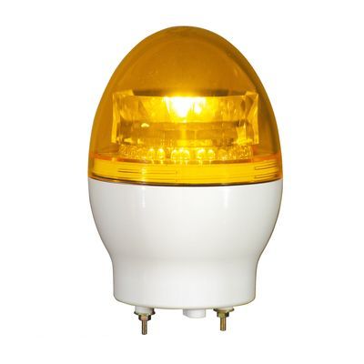 (LINEクーポン有)【個数：1個】日恵 VL11F-100NPY 直送 代引不可・他メーカー同梱不可 LED回転灯φ118 ニコフラッシュF【黄】 AC100V VL11F100NPY