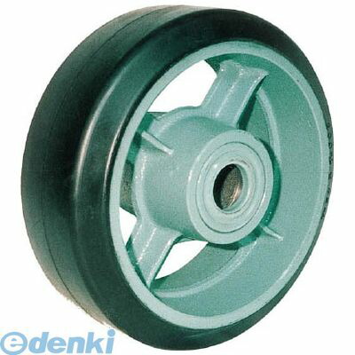 ヨドノ HB250X75 鋳物重荷重用ゴム車輪ベアリング入 HB250X75