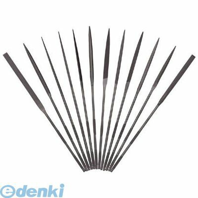 ツボサン SA01253T 精密ヤスリ 12本組 三角 ＃3【＃6より荒い】