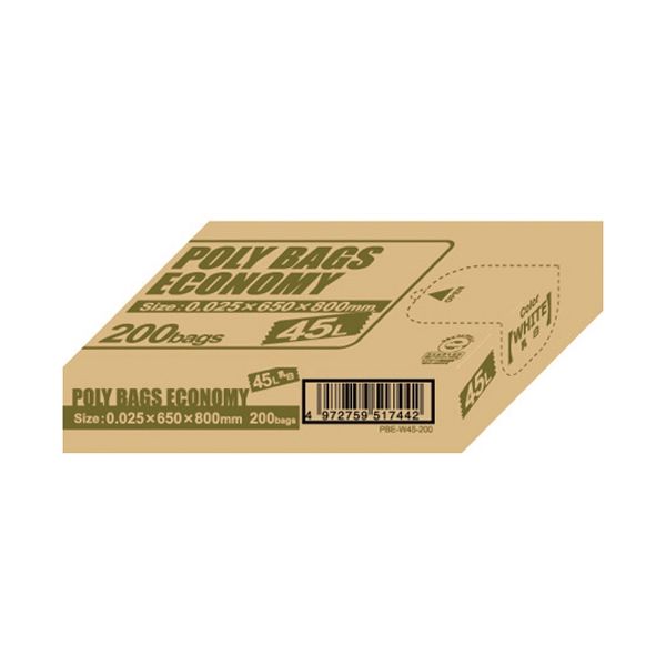 4972759517442 オルディ ポリ袋エコBOX45L乳白半透明PBE－W45－200