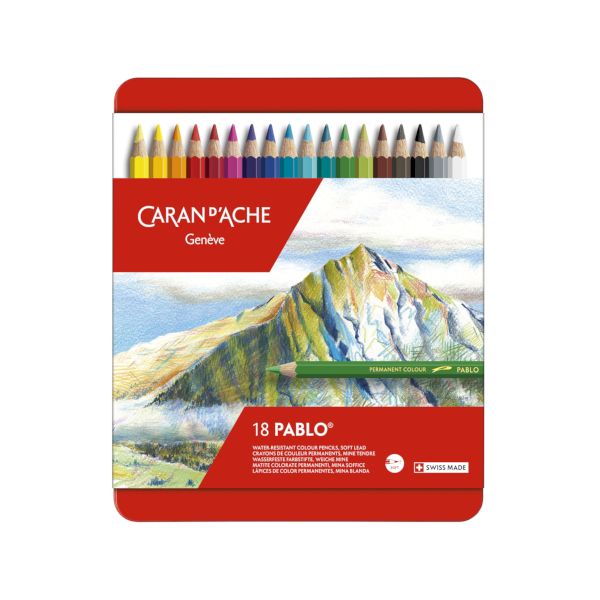 ホルベイン画材 619152 CDA0666－318パブロ18色セット カランダッシュ パブロ油性色鉛筆 やわらかな描き心地の油性色鉛筆 カランダッシュ色鉛筆 いろえんぴつ