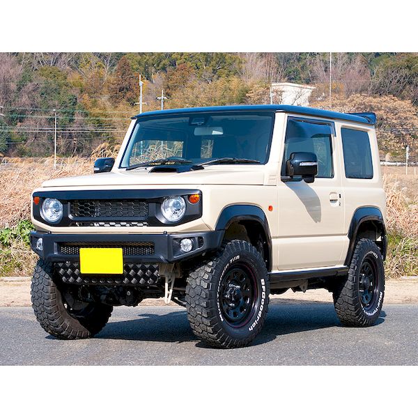 (LINEクーポン有)【個数：1個】ビーナス GJA-051 直送 代引不可・他メーカー同梱不可 G&rsquo;BASE スズキ ジムニー JB64W用 スタイリッシュフロントバンパー FRP製 黒ゲルコート仕上げ ※ヘッドライトウォッシャー付 XC 用 GJA0｜文具のブングット