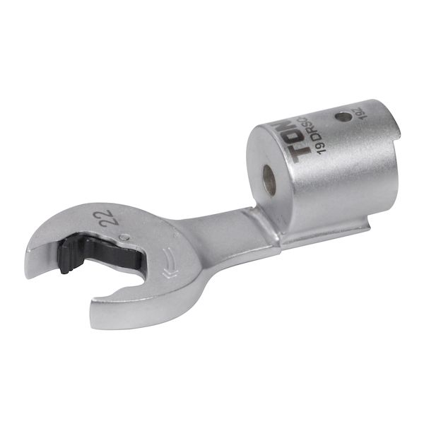 【即納在庫品】「直送」前田金属工業 TONE 19DRSQ-22 差替式トルクレンチ用交換クイックスパナヘッド 全長１８２ｍｍ 二面幅２２ｍｍ 19DRSQ22