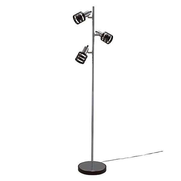 オーム電機 TF-YN30BW フロアスタンド 木枠 3灯 E17（電球別売） TFYN30BW