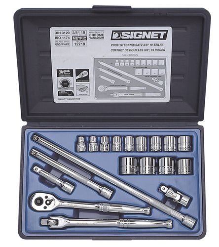 (LINEクーポン有)シグネット 工具 SIGNET 12719 #812913B 3/8DR 19PC mm ソケットレンチセット 12719 ハンドツール ミリ