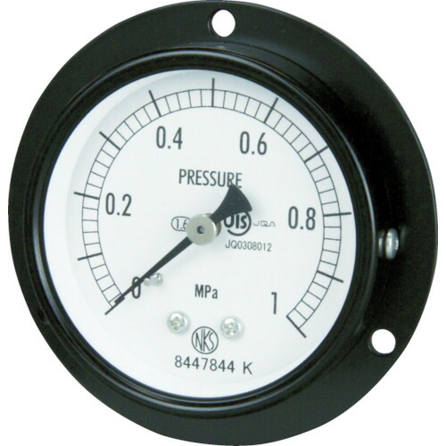 【即納在庫品】「直送」長野計器 NKS AA15-221-0.1MP 普通形圧力計 Ｄ枠埋込型 Φ６０最小目盛０．００２ AA152210.1MP