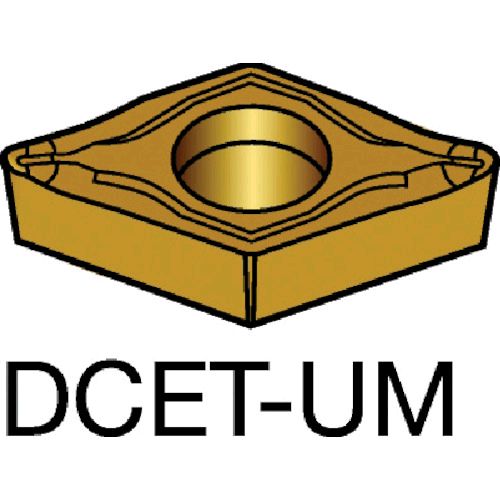 【即納在庫品】「直送」サンドビック DCET 【10個入】 コロターン１０７　旋削用ポジ・チップ　１１２５　ＣＯＡＴDCET11T301UM