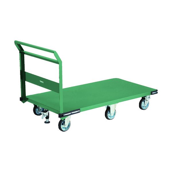 (LINEクーポン有)【個人宅配送不可】トラスコ TRUSCO PH-1L-6SS 直送 代引不可・他メーカー同梱不可 鋼鉄製運搬車 1400X750 プレス6輪車 Lストッパー付 PH1L6SS