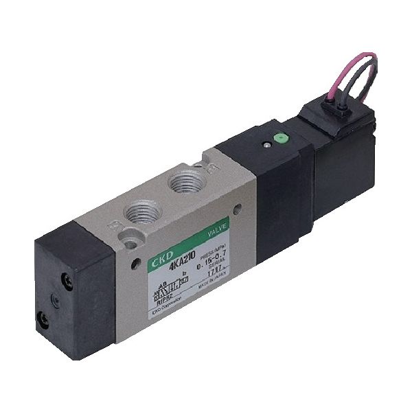 【即納在庫品】「直送」ＣＫＤ 4KA210-06-DC24V 4Kシリーズパイロット式5ポート弁セレックスバルブ 4KA21006DC24V