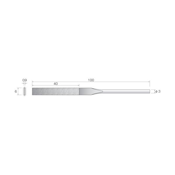 【即納在庫品】「直送」ミニモ SA4121 電着ダイヤモンドヤスリ＃140 平
