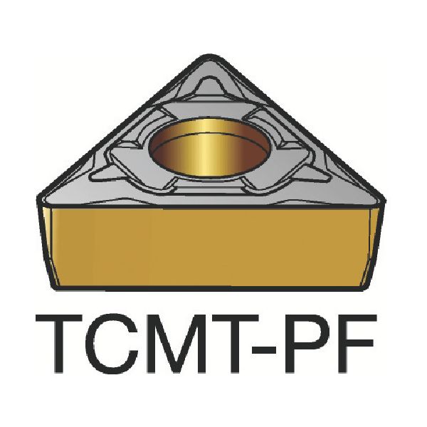 【即納在庫品】「直送」サンドビック TCMT 11 03 08-PF（1515） 【10個入】 コロターン107 旋削用ポジチップ 120 1515 TCMT110308PF1515｜文具のブングット