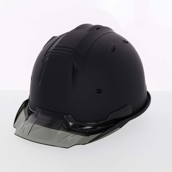 (LINEクーポン有)進和化学工業 シンワ 3268 シールド付きヘルメット SS-29FSV Lブラックマット塗装/バイザースモーク/シールドクリア