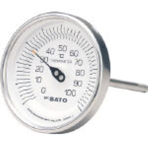 佐藤計量器製作所 SATO BMT90S1 バイタル温度計ＢＭ－Ｔ型 2010-12 BM 168-9169 バイメタル温度計BM-T型 SKSATO