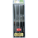 (LINEクーポン有)【個数：1個】ツボサン TSUBOSAN KAS05-02 直送 代引不可・他メーカー同梱不可 プロヤスリ　舟型５本組　角　中目 KAS0502【キャンセル不可】