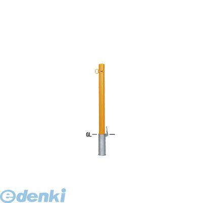 【個人宅配送不可】【個数：1個】帝金 Teikin 53-PｰKATAFUK W 直送 代引不可・他メーカー同梱不可 スチール製バリカー　ピラー型車止めポール スタンダード型 スチールタイプ 片フック　φ76.3　白色 53PKATAFUKW