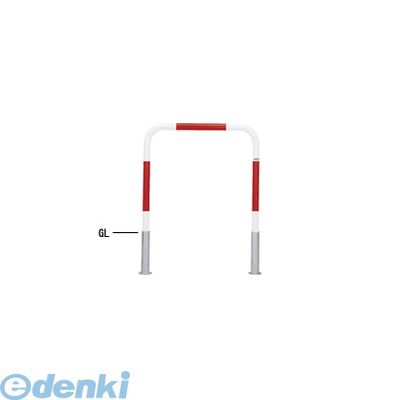 (LINEクーポン有)【個人宅配送不可】【個数:1個】帝金 Teikin 80-C R&W 直送 代引不可・他メーカー同梱不可 スチール製バリカー 横型・コノ字型・アーチ型・U字型車止めポール スタンダードタイプ φ42.7xt2.3 W700 H650