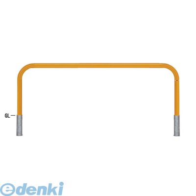 【個人宅配送不可】【個数：1個】帝金 Teikin 82C-20 W 直送 代引不可・他メーカー同梱不可 スチール製バリカー　横型・コノ字型・アーチ型・U字型車止めポール スタンダードタイプ φ60.5×t2.8 W2000 H650 ｍｍ 白色 82C20W