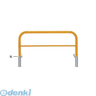 【個人宅配送不可】帝金 Teikin 82PK3-15 W 直送 代引不可・他メーカー同梱不可 スチール製バリカー 横型・コノ字型・アーチ型・U字型車止めポール スタンダードタイプ 中桟付・中桟あり φ60.5×t2.8 W1500 H650 mm 白色 82PK315W|文具のブングット