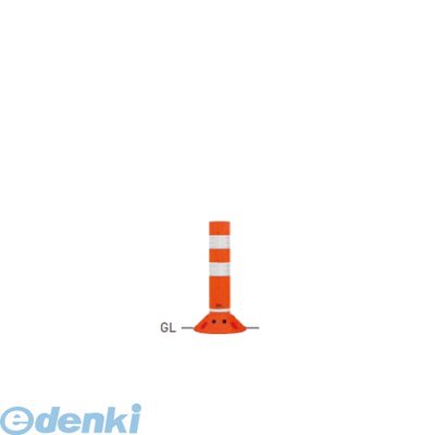 (LINEクーポン有)【個人宅配送不可】【個数：1個】帝金 Teikin RC-40B OR 直送 代引不可・他メーカー同梱不可 ポリウレタンバリカー　ラウンドコーン　オレンジ色 ガードコーン RC40BOR