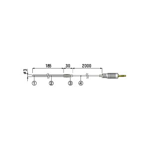(LINEクーポン有)ティアンドデイ T＆D TR-1220 ステンレス保護管センサ TR1220